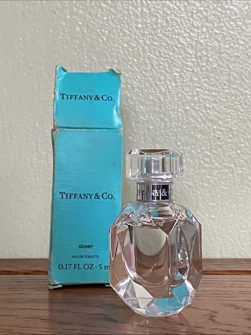 Tiffany & Co. Clear EDT Faceted Bottle with Box